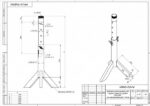 Крепеж напольный для гидрострелок серии GS из нержавеющей стали KRNS-GS-04 (1шт) — изображение 3